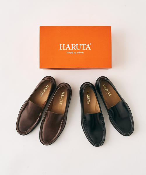 HARUTA（ハルタ）の「【HARUTA / ハルタ】 417別注 Vamp Loafers（ローファー・メンズ・ブラック/ブラウン・27.5cm/27cm/26.5cm/26cm/25.5cm/25cm）」の4枚目の写真