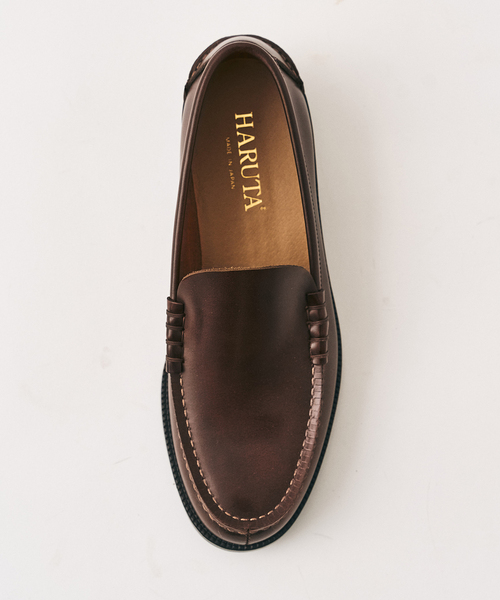 HARUTA（ハルタ）の「【HARUTA / ハルタ】 417別注 Vamp Loafers（ローファー・メンズ・ブラック/ブラウン・27.5cm/27cm/26.5cm/26cm/25.5cm/25cm）」の10枚目の写真