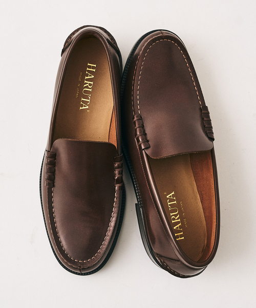 HARUTA（ハルタ）の「【HARUTA / ハルタ】 417別注 Vamp Loafers（ローファー・メンズ・ブラック/ブラウン・27.5cm/27cm/26.5cm/26cm/25.5cm/25cm）」の16枚目の写真
