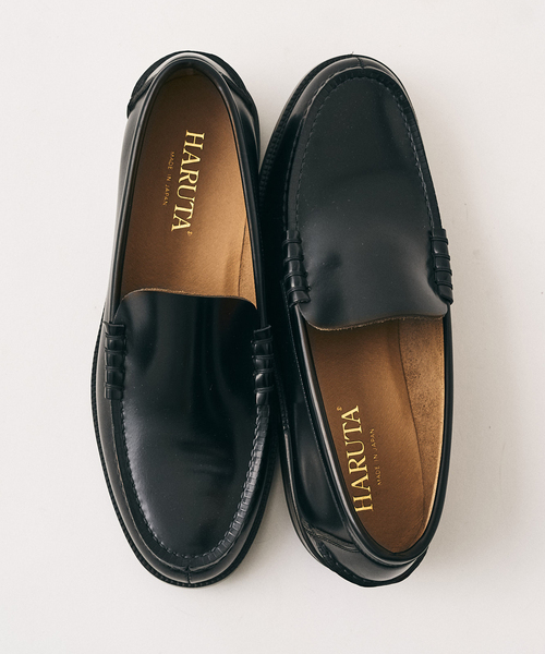 HARUTA(ハルタ)の「【HARUTA / ハルタ】 417別注 Vamp Loafers(ローファー・メンズ・ブラック/ブラウン・27.5cm/27cm/26.5cm/26cm/25.5cm/25cm)」の2枚目の写真