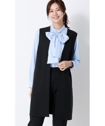 AOYAMA | 抜群の着回し力と機能性が魅力「名品シリーズ」ロングジレ【セットアップ着用可】(スーツベスト)