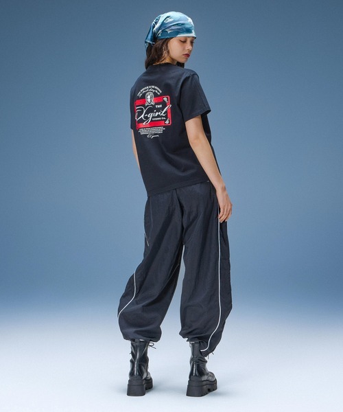 X-girl(エックスガール)の「BANANA SHAPE TRACK PANTS(その他パンツ・レディース・ブラック/ベージュ・S/M)」の14枚目の写真
