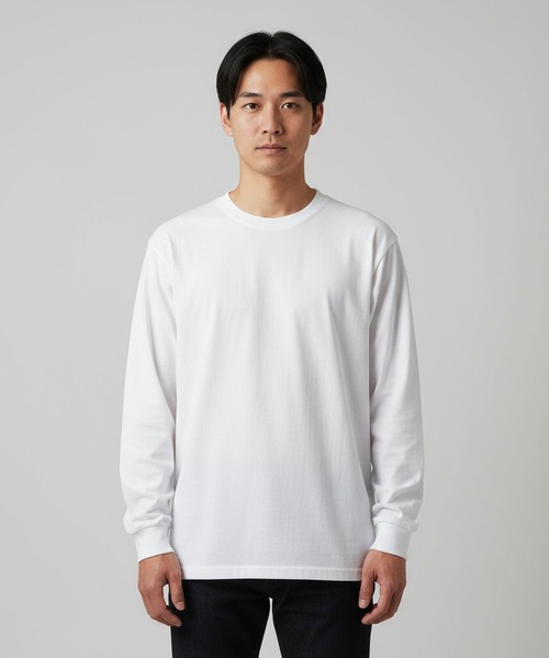 United Athle(ユナイテッドアスレ)の「United Athle ユナイテッドアスレ 6.5オンス長袖Tシャツ(スウェット・メンズ・ブラック/ブルー/モスグリーン/ブラウン/ホワイト/ネイビー・XL/S/M/L)」の2枚目の写真