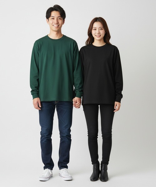 United Athle(ユナイテッドアスレ)の「United Athle ユナイテッドアスレ 6.5オンス長袖Tシャツ(スウェット・メンズ・ブラック/ブルー/モスグリーン/ブラウン/ホワイト/ネイビー・XL/S/M/L)」の12枚目の写真