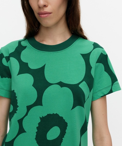 marimekko(マリメッコ)の「Heleys Unikko / T-shirt(Tシャツ/カットソー・レディース・グリーン・X-SMALL/SMALL/LARGE/MEDIUM)」の4枚目の写真