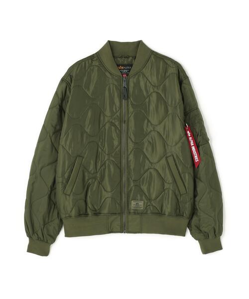 Alpha Industries(アルファインダストリーズ)の「Alpha Industries/アルファインダストリーズ/L-2B RELAXED QUILTED FLIGHT JACKET/エルツービー リラックスド キルテッド フライト ジャケット(ミリタリージャケット・メンズ・ブラック/ピンク/オリーブ系/マスタード・XL/S/M/L)」の1枚目の写真