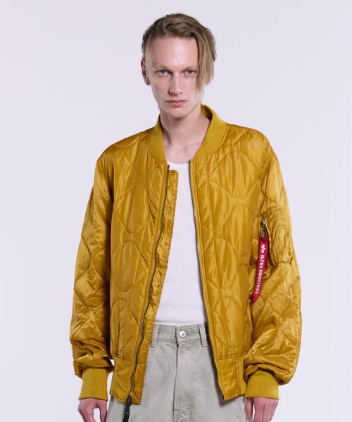 Alpha Industries(アルファインダストリーズ)の「Alpha Industries/アルファインダストリーズ/L-2B RELAXED QUILTED FLIGHT JACKET/エルツービー リラックスド キルテッド フライト ジャケット(ミリタリージャケット・メンズ・ブラック/ピンク/オリーブ系/マスタード・XL/S/M/L)」の3枚目の写真