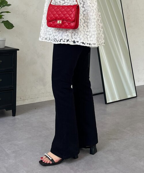 prose verse（プロズヴェール）の「センターラインストレッチツイルフレアパンツ（その他パンツ・レディース・ブラック・MEDIUM/LARGE/TL/TM/PM/PL）」の9枚目の写真