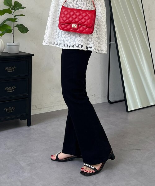 prose verse（プロズヴェール）の「センターラインストレッチツイルフレアパンツ（その他パンツ・レディース・ブラック・MEDIUM/LARGE/TL/TM/PM/PL）」の10枚目の写真