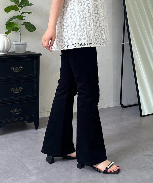 prose verse（プロズヴェール）の「センターラインストレッチツイルフレアパンツ（その他パンツ・レディース・ブラック・MEDIUM/LARGE/TL/TM/PM/PL）」の11枚目の写真