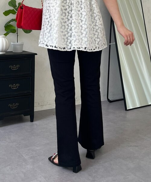 prose verse（プロズヴェール）の「センターラインストレッチツイルフレアパンツ（その他パンツ・レディース・ブラック・MEDIUM/LARGE/TL/TM/PM/PL）」の12枚目の写真