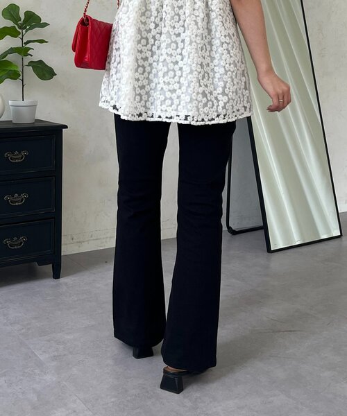 prose verse（プロズヴェール）の「センターラインストレッチツイルフレアパンツ（その他パンツ・レディース・ブラック・MEDIUM/LARGE/TL/TM/PM/PL）」の13枚目の写真