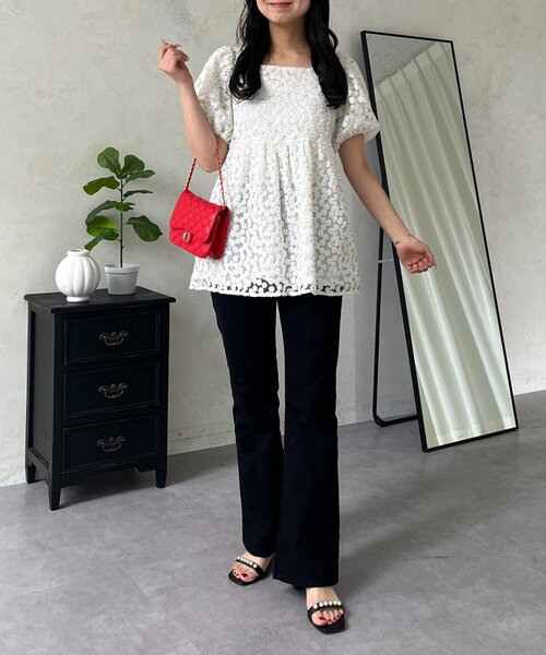 prose verse（プロズヴェール）の「センターラインストレッチツイルフレアパンツ（その他パンツ・レディース・ブラック・MEDIUM/LARGE/TL/TM/PM/PL）」の15枚目の写真