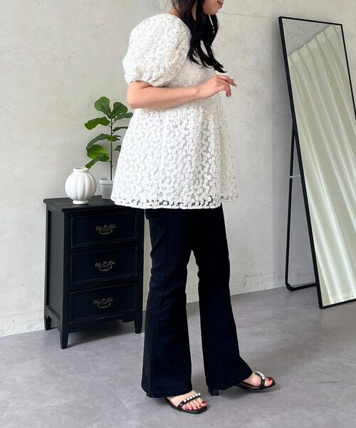 prose verse（プロズヴェール）の「センターラインストレッチツイルフレアパンツ（その他パンツ・レディース・ブラック・MEDIUM/LARGE/TL/TM/PM/PL）」の21枚目の写真