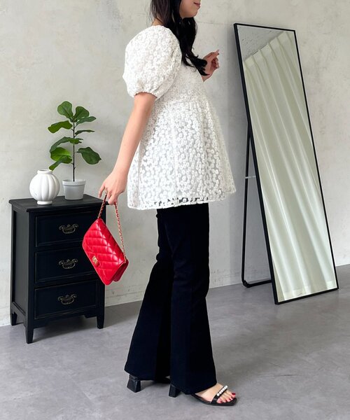 prose verse（プロズヴェール）の「センターラインストレッチツイルフレアパンツ（その他パンツ・レディース・ブラック・MEDIUM/LARGE/TL/TM/PM/PL）」の22枚目の写真