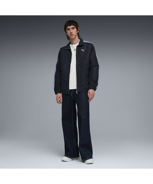 PUMA(プーマ)の「PUMA プーマ メンズ T7 ジャガード ウーブン リラックスド トラックジャケッ(ジャージ・メンズ・ブラック/ネイビー・SMALL/XX-LARGE/X-LARGE/LARGE/MEDIUM)」の8枚目の写真