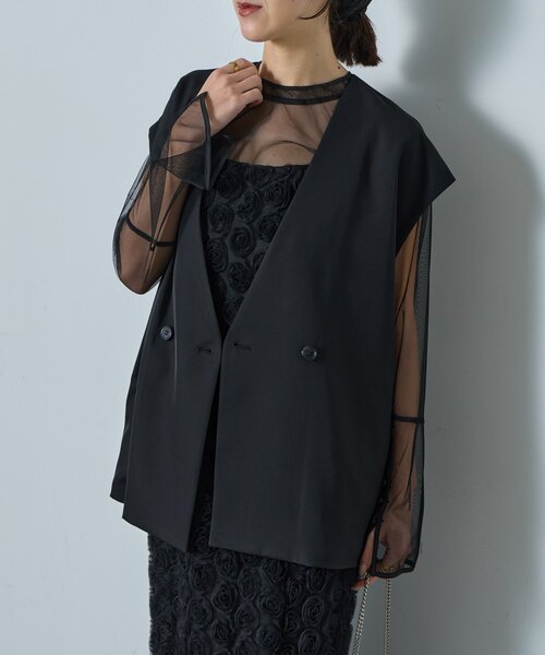 goocy（グーシー）の「【オケージョン】≪３点セット≫ローズレースペンシルドレス（ワンピース・レディース・ブラック・FREE）」の3枚目の写真