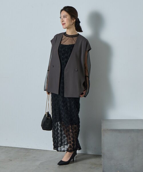 goocy（グーシー）の「【オケージョン】≪３点セット≫ローズレースペンシルドレス（ワンピース・レディース・ブラック・FREE）」の13枚目の写真