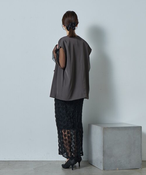 goocy（グーシー）の「【オケージョン】≪３点セット≫ローズレースペンシルドレス（ワンピース・レディース・ブラック・FREE）」の16枚目の写真