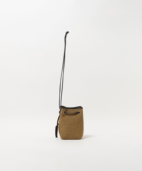 BEAUTY&YOUTH UNITED ARROWS(ビューティーアンドユースユナイテッドアローズ)の「<LA UNIQA>巾着 BAG(ハンドバッグ・メンズ・ブラック/ベージュ・FREE)」の8枚目の写真