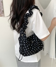 Shirring Dot Shoulder Bag