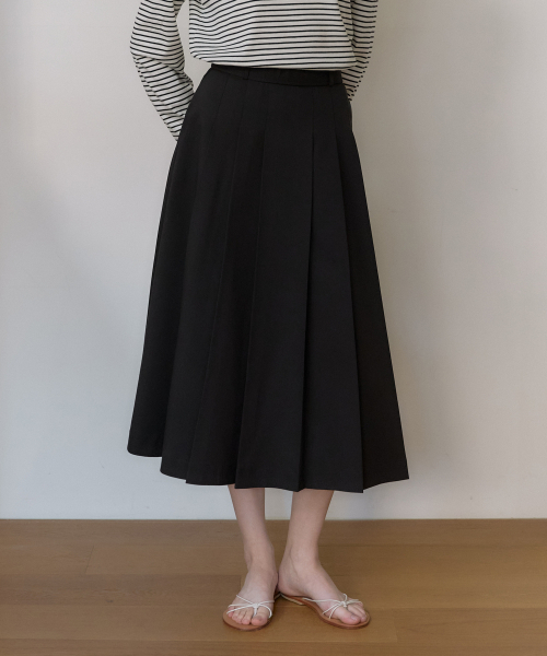 OURHOPE(アワーホープ)の「ジェインプリーツロングスカート - ブラック(スカート・レディース・ブラック・1(S)/2(M)/3(L))」の1枚目の写真