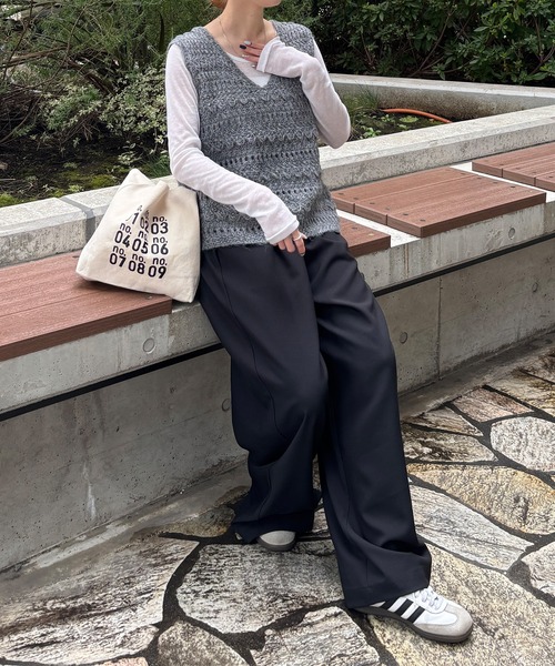 ISOOK(アイスー)の「【ISOOK / アイスー】ロングスリーブシアーロンT / 長袖 クルーネック 丸首 Tシャツ レイヤード トップス 重ね着 タイト インナー ピンク イエロー グレー ホワイト ZOZOTOWN限定(Tシャツ/カットソー・レディース・ホワイト/ライトグレー/ライトピンク/ライトイエロー・FREE)」の20枚目の写真