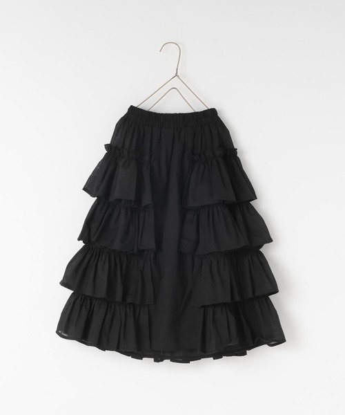 LOWRYS FARM（ローリーズファーム）の「ボイルティアードスカート　664900（スカート・キッズ・グリーン/ブラック/パープル/ブルー・110cm/120cm/130cm/140cm/150cm）」の2枚目の写真