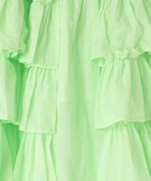 LOWRYS FARM（ローリーズファーム）の「ボイルティアードスカート　664900（スカート・キッズ・グリーン/ブラック/パープル/ブルー・110cm/120cm/130cm/140cm/150cm）」の6枚目の写真