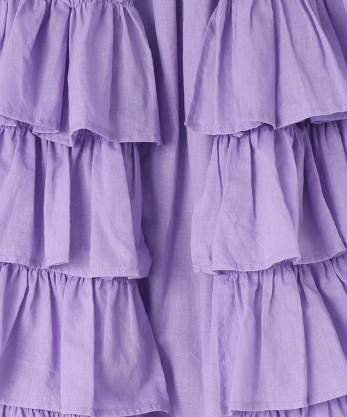 LOWRYS FARM（ローリーズファーム）の「ボイルティアードスカート　664900（スカート・キッズ・グリーン/ブラック/パープル/ブルー・110cm/120cm/130cm/140cm/150cm）」の10枚目の写真