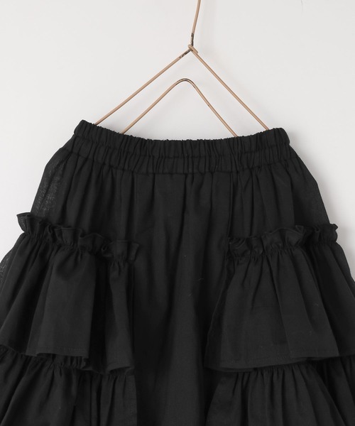 LOWRYS FARM（ローリーズファーム）の「ボイルティアードスカート　664900（スカート・キッズ・グリーン/ブラック/パープル/ブルー・110cm/120cm/130cm/140cm/150cm）」の12枚目の写真