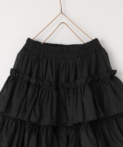 LOWRYS FARM（ローリーズファーム）の「ボイルティアードスカート　664900（スカート・キッズ・グリーン/ブラック/パープル/ブルー・110cm/120cm/130cm/140cm/150cm）」の14枚目の写真