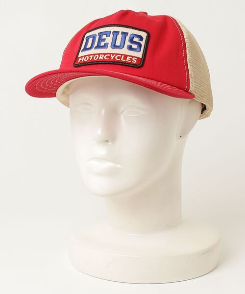 DEUS EX MACHINA（デウスエクスマキナ）の「【DEUS】Malden Trucker（キャップ・メンズ・レッド/ブラック/ブルー・ONE SIZE）」の3枚目の写真