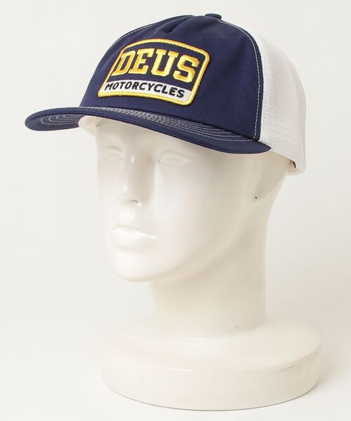 DEUS EX MACHINA（デウスエクスマキナ）の「【DEUS】Malden Trucker（キャップ・メンズ・レッド/ブラック/ブルー・ONE SIZE）」の2枚目の写真