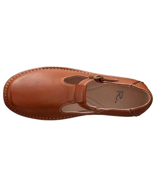 R.（REGAL FOOT COMMUNITY）（アールドット）の「アールドット S20C Tストラップ（スリッポン・レディース・ブラウン・24.5/24/23.5/23/22.5）」の3枚目の写真