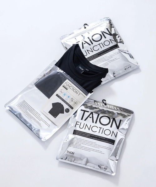 TAION(タイオン)の「【TAION(タイオン)】〈ウィメンズ〉ファンクションT UV 接触冷感 抗菌 速乾 ストレッチ 微細通気孔クール Tシャツ-レギュラー(Tシャツ/カットソー・レディース・ホワイト/ブラック/チャコール・S/M/L/XL)」の7枚目の写真