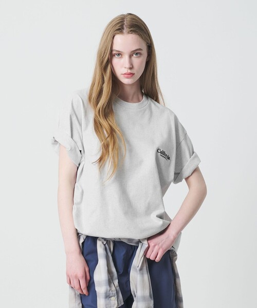 California General Store(California General Store)の「<CGS.>オーガニック コットン クルーネック ロゴ Tシャツ(Tシャツ/カットソー・メンズ・ブラウン系/ホワイト/ライトグレー/ロイヤルブルー・L/XL/M/S)」の3枚目の写真