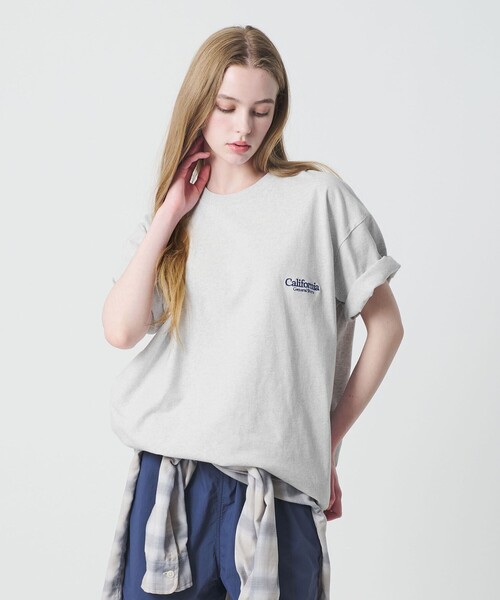 California General Store（California General Store）の「＜CGS.＞オーガニック コットン クルーネック ロゴ Tシャツ（Tシャツ/カットソー・メンズ・ブラウン系/ホワイト/ライトグレー/ロイヤルブルー/ライトピンク/イエロー・L/XL/M/S）」の7枚目の写真