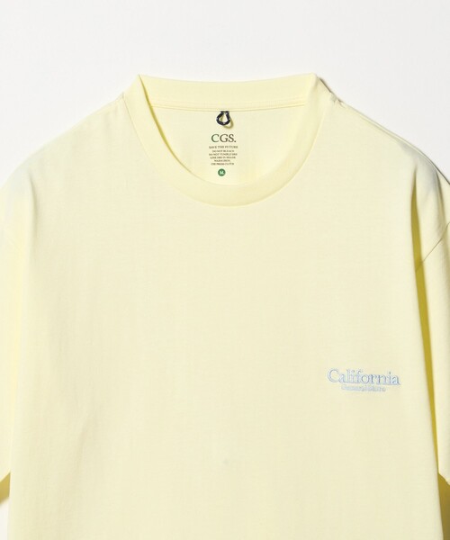California General Store（California General Store）の「＜CGS.＞オーガニック コットン クルーネック ロゴ Tシャツ（Tシャツ/カットソー・メンズ・ブラウン系/ホワイト/ライトグレー/ロイヤルブルー/ライトピンク/イエロー・L/XL/M/S）」の10枚目の写真