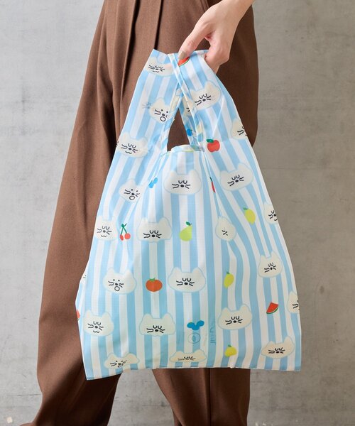 BIRTHDAY BAR（バースデイバー）の「【BRUNCH BROTHER ブランチブラザー】エコバッグ・M モグリィズ（エコバッグ/サブバッグ・レディース・ピンク/ブルー・0）」の2枚目の写真