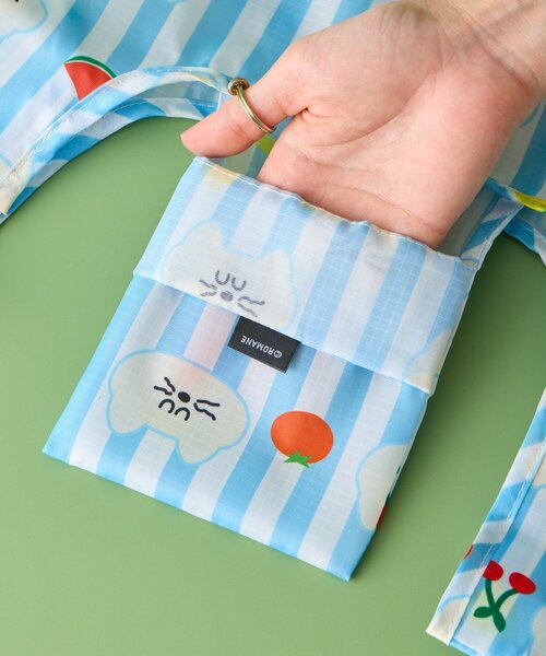 BIRTHDAY BAR（バースデイバー）の「【BRUNCH BROTHER ブランチブラザー】エコバッグ・M モグリィズ（エコバッグ/サブバッグ・レディース・ピンク/ブルー・0）」の11枚目の写真