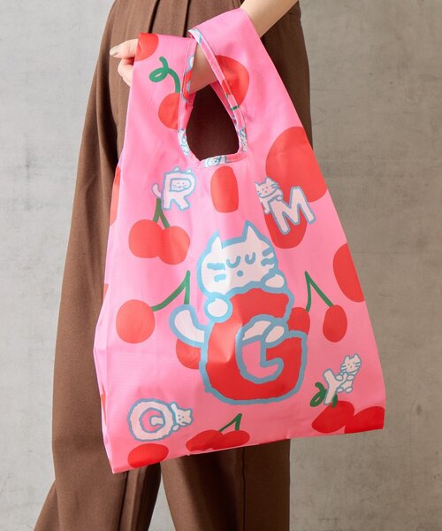 BIRTHDAY BAR（バースデイバー）の「【BRUNCH BROTHER ブランチブラザー】エコバッグ・M モグリィズ（エコバッグ/サブバッグ・レディース・ピンク/ブルー・0）」の17枚目の写真