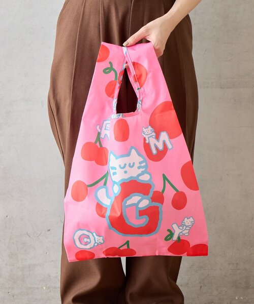 BIRTHDAY BAR（バースデイバー）の「【BRUNCH BROTHER ブランチブラザー】エコバッグ・M モグリィズ（エコバッグ/サブバッグ・レディース・ピンク/ブルー・0）」の18枚目の写真