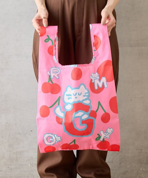 BIRTHDAY BAR（バースデイバー）の「【BRUNCH BROTHER ブランチブラザー】エコバッグ・M モグリィズ（エコバッグ/サブバッグ・レディース・ピンク/ブルー・0）」の20枚目の写真