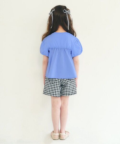 apres les cours(アプレレクール)の「【WEB限定】バルーンスリーブペプラムトップス(Tシャツ/カットソー・キッズ・ローズ/ラベンダー/オレンジ/ブラウン・80/90/100/110/120/130/140)」の9枚目の写真