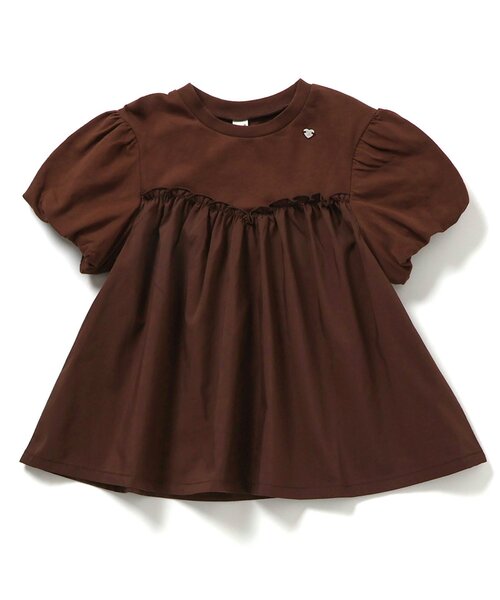 apres les cours(アプレレクール)の「【WEB限定】バルーンスリーブペプラムトップス(Tシャツ/カットソー・キッズ・ローズ/ラベンダー/オレンジ/ブラウン・80/90/100/110/120/130/140)」の16枚目の写真