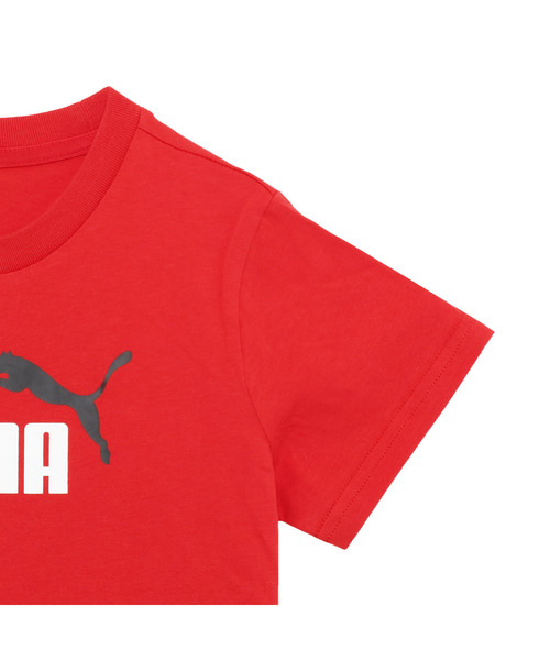 PUMA（プーマ）の「PUMA プーマ ボーイズ ESS 2 カラー NO. 1 ロゴ 半袖 Tシャツ アンド ショーツ（ジャージ・キッズ・レッド系その他/ブルー系その他/ホワイト×ブルー・130/140/120/150/160）」の5枚目の写真