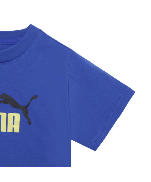 PUMA（プーマ）の「PUMA プーマ ボーイズ ESS 2 カラー NO. 1 ロゴ 半袖 Tシャツ アンド ショーツ（ジャージ・キッズ・レッド系その他/ブルー系その他/ホワイト×ブルー・130/140/120/150/160）」の12枚目の写真