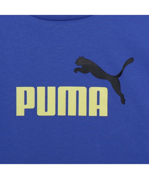 PUMA（プーマ）の「PUMA プーマ ボーイズ ESS 2 カラー NO. 1 ロゴ 半袖 Tシャツ アンド ショーツ（ジャージ・キッズ・レッド系その他/ブルー系その他/ホワイト×ブルー・130/140/120/150/160）」の13枚目の写真