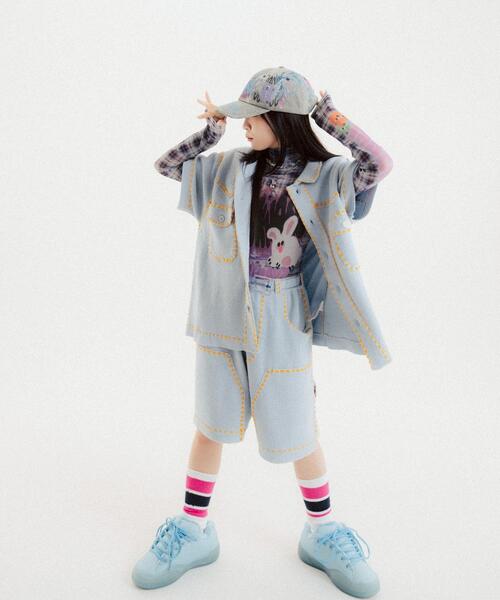 PHINGERIN（フィンガリン）の「PHINGERIN/フィンガリン/別注SUMMER PG1 WESTERN SHIRT（シャツ/ブラウス・メンズ・ブルー・S/M）」の11枚目の写真